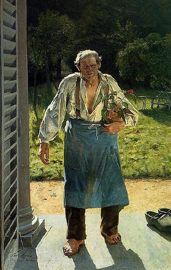 Emile Claus The Old Gardener Norge oil painting art